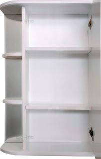 Зеркальный шкаф СанТа Герда 101020 55см фацет белый